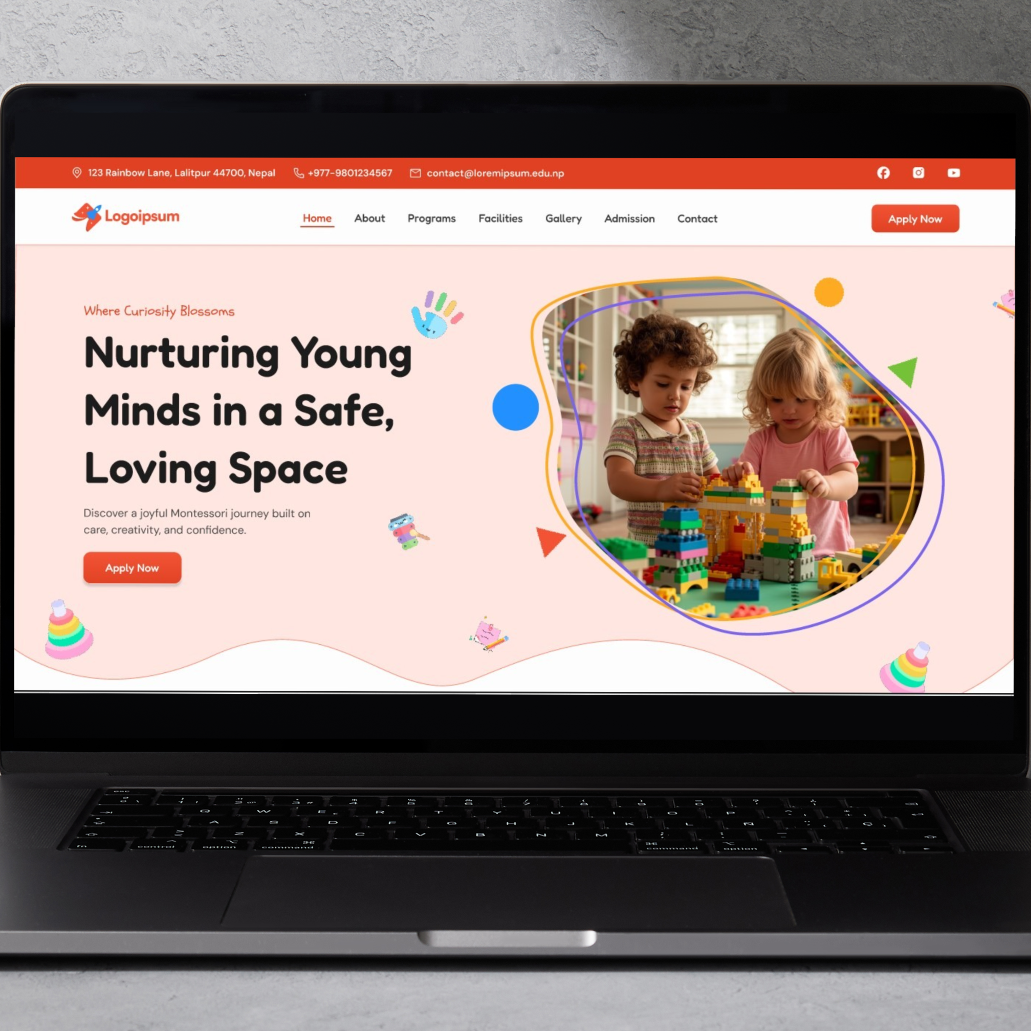 Montessori Website Design Demo